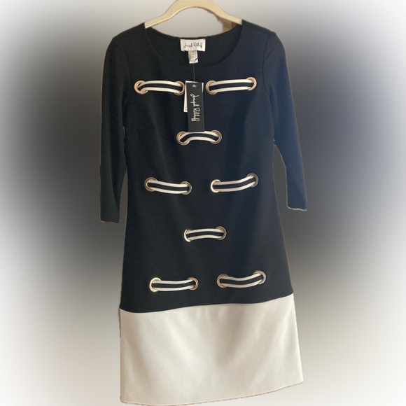 Joseph Ribkoff 3/4 Sleeve Short Dresss Size 2 - Picture 5 of 6